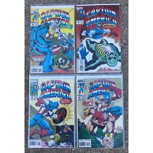 CAPTAIN AMERICA 419, 420, 421, 423 Silver Sable! Viper! Blazing Skull! Namor! VF